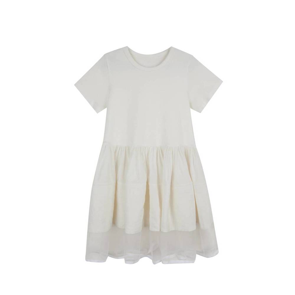 NEW JNBY girl's t-shirt dress in white